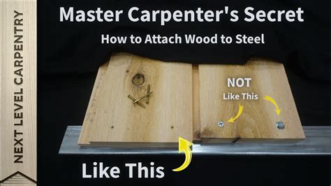 how to attach wood to steel